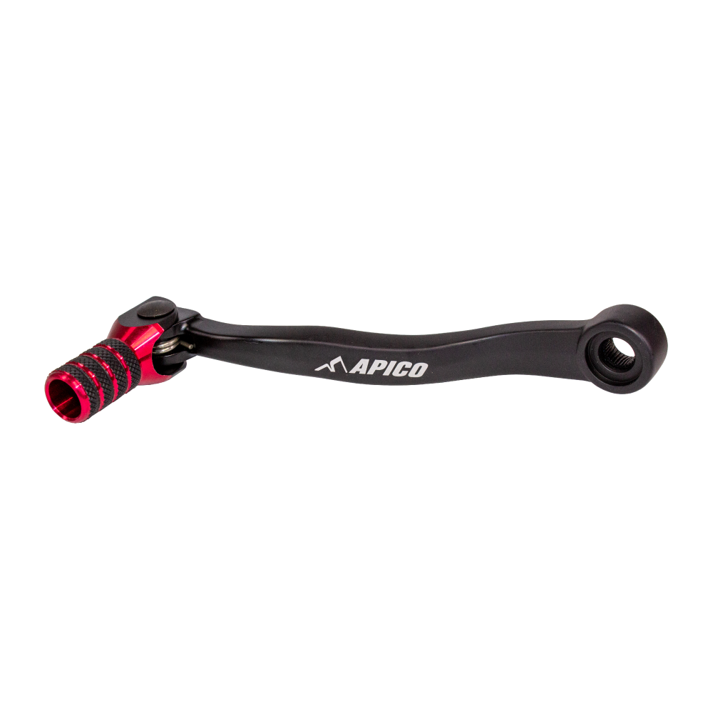 Apico Gear Lever Elite KTM/HQV/GAS SX/TC 250-300 17-22, EXC/TPI/TE 250-300 17-23, MC/EC/EX250-300 21-23 Black/Red