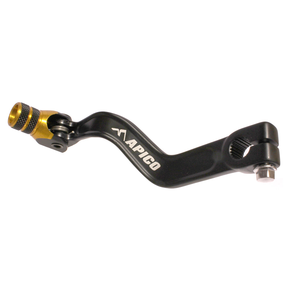 Apico Gear Lever Elite TRS ONE/RR/Gold 125-300 16-23 Black/Yellow