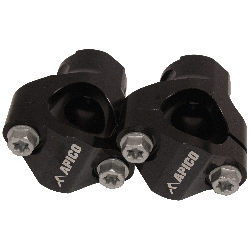 Apico Handlebar Mounts 28.6 KTM/HQV/BET/GAS SX/SX-F/TC/FC 05-16, EXC/EXC-F/TPI/TE/FE/RR/EC 05-23 Black
