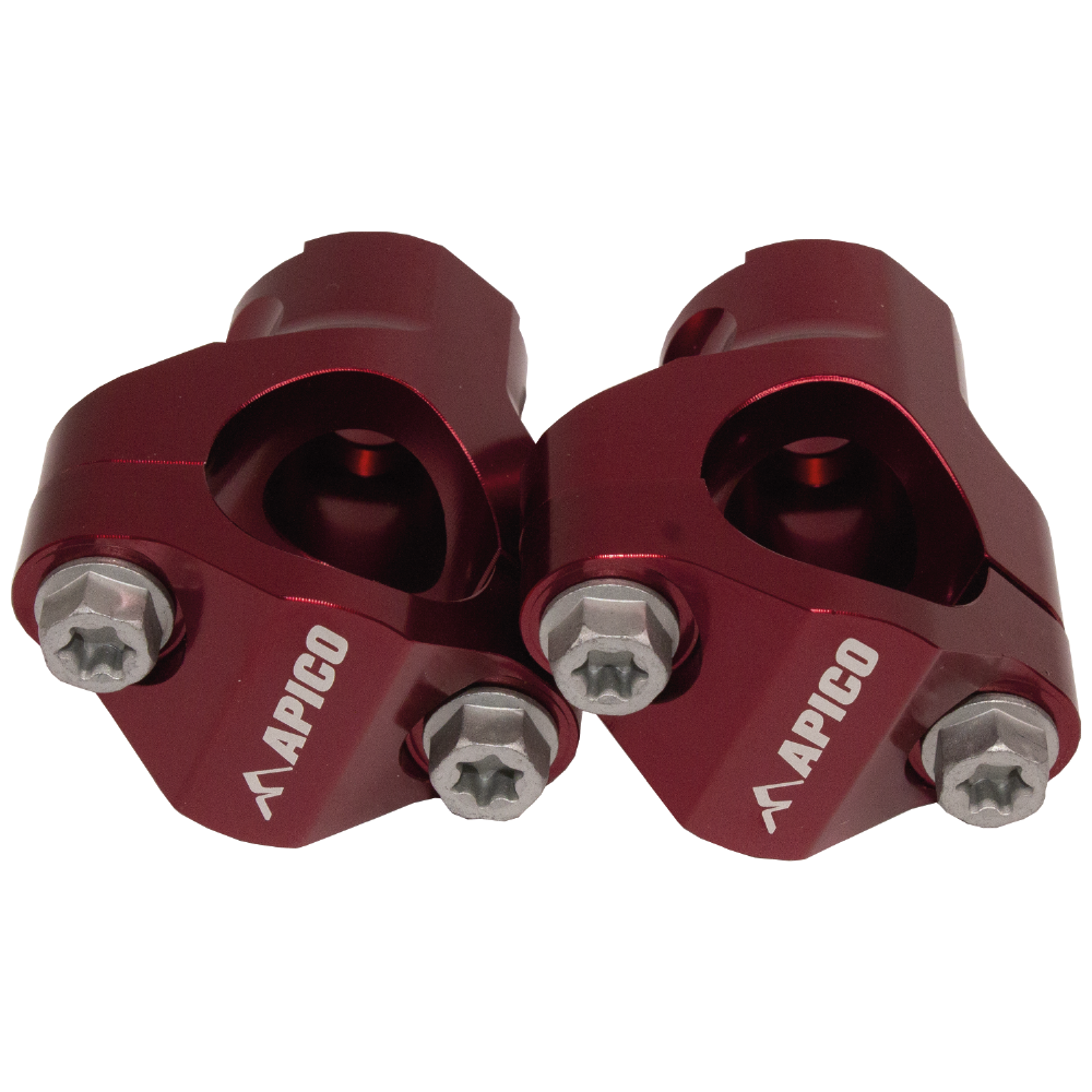 Apico Handlebar Mounts 28.6 KTM/HQV/BET/GAS SX/SX-F/TC/FC 05-16, EXC/EXC-F/TPI/TE/FE/RR/EC 05-23 Red