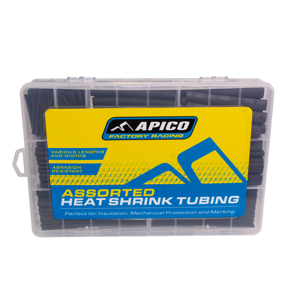 Apico Heat Shrink Tubing 385pcs Black