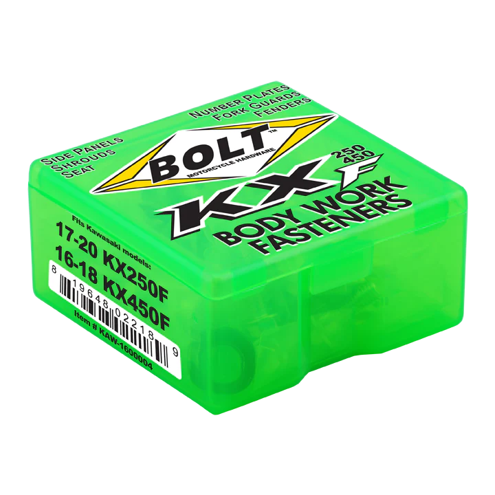 Bolt Plastic Fastener Kit KAWASAKI KX250F 17-20, KX450F 16-18