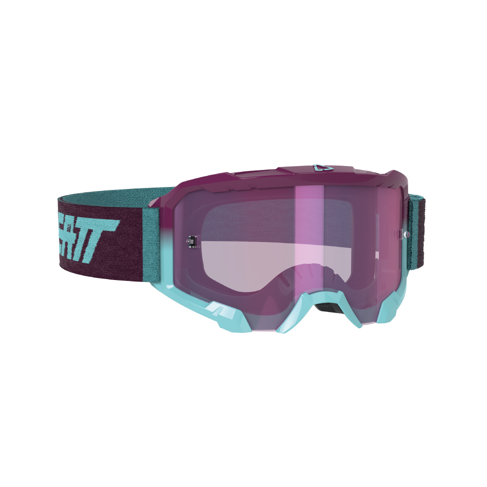 Leatt Velocity 4.5 Iriz Goggle AQUA - Purple Lens