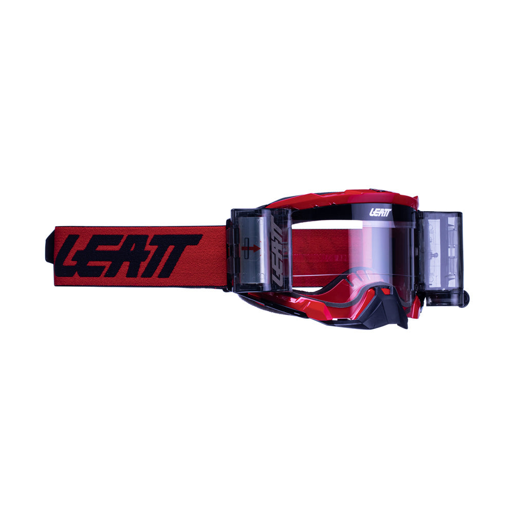 Leatt Velocity 5.5 Roll-Off Goggle RED - Clear Lens