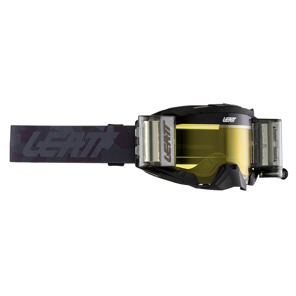 Leatt Velocity 5.5 Roll-Off Goggle Stealth - Yellow Lens
