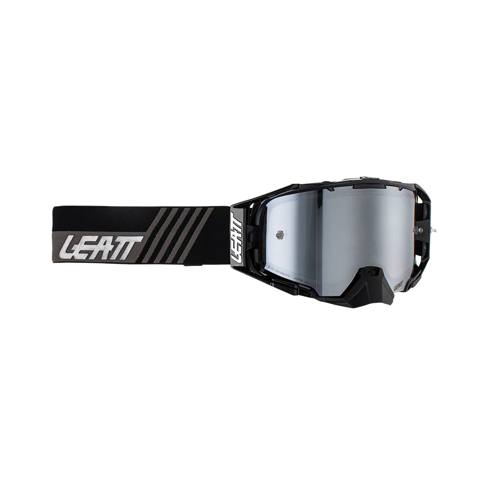 Leatt Velocity 6.5 Iriz Goggle STEALTH - Silver Lens