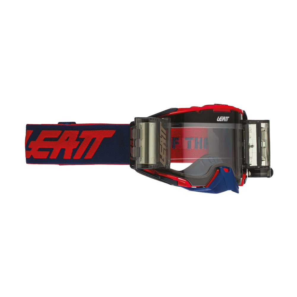 Leatt Velocity 6.5 Roll-Off Goggle RED/Blue - Clear Lens