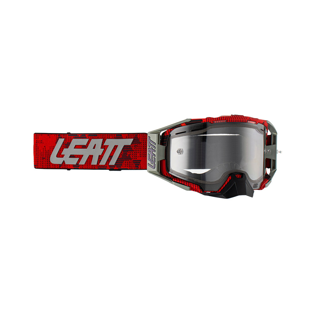 Leatt Velocity 6.5 Enduro Goggle JW22 RED - Clear Lens