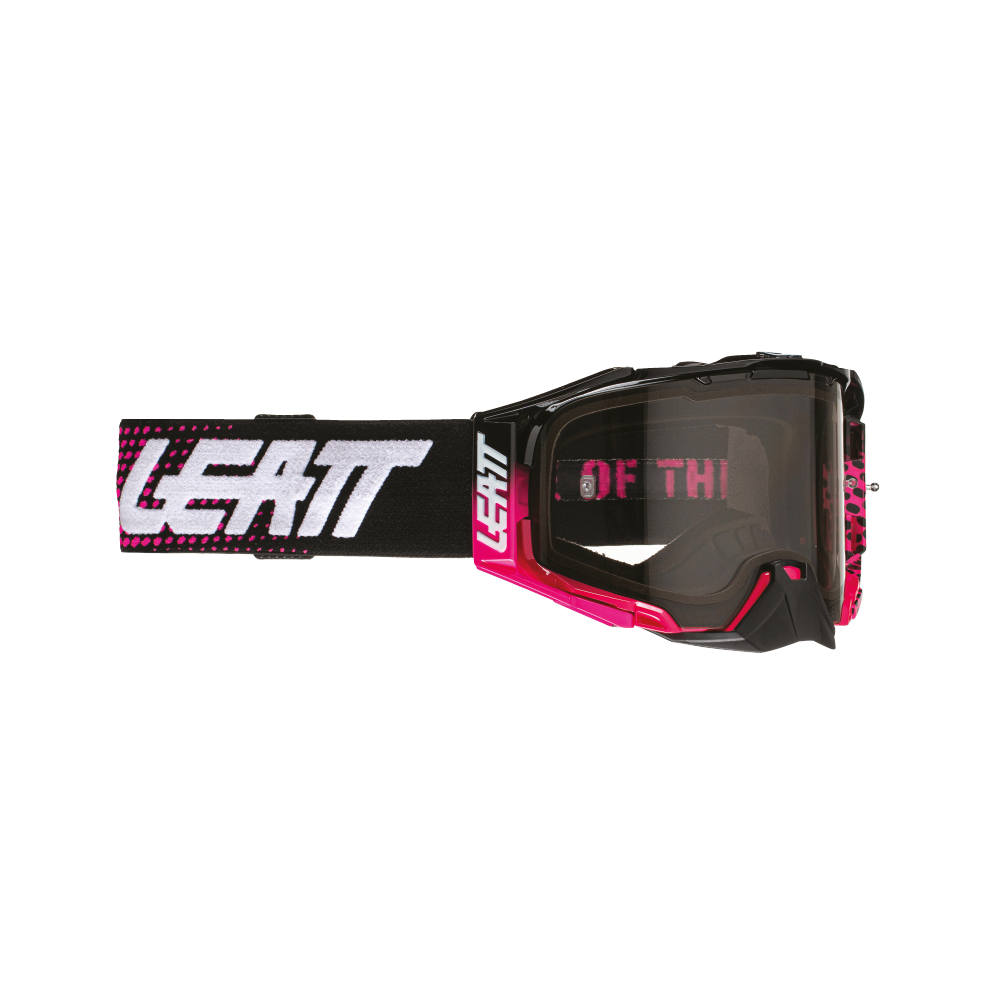 Leatt Velocity 6.5 Goggle NEON PINK - Light Grey Lens
