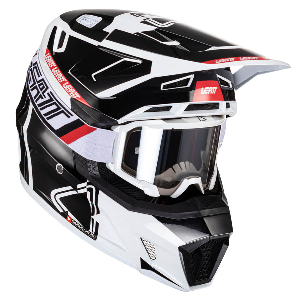 Leatt Moto 7.5 V24 MX Helmet Black/White