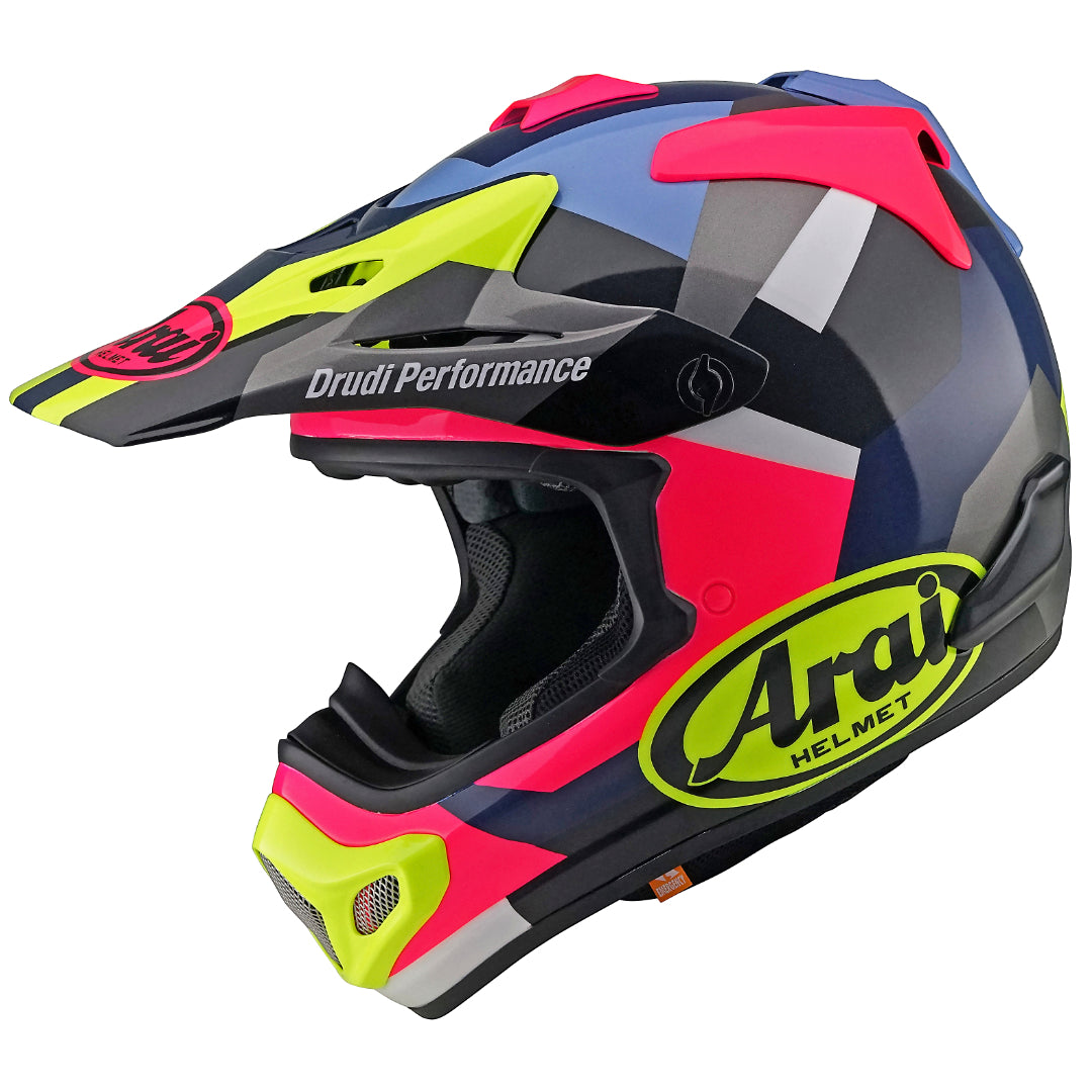 Arai MX-V Block Helmet Pink