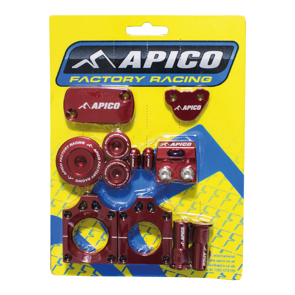 Apico Factory Bling Pack Pack HONDA CRF250R 04-09, CRF250X 04-19, CRF450R 04-08 Red