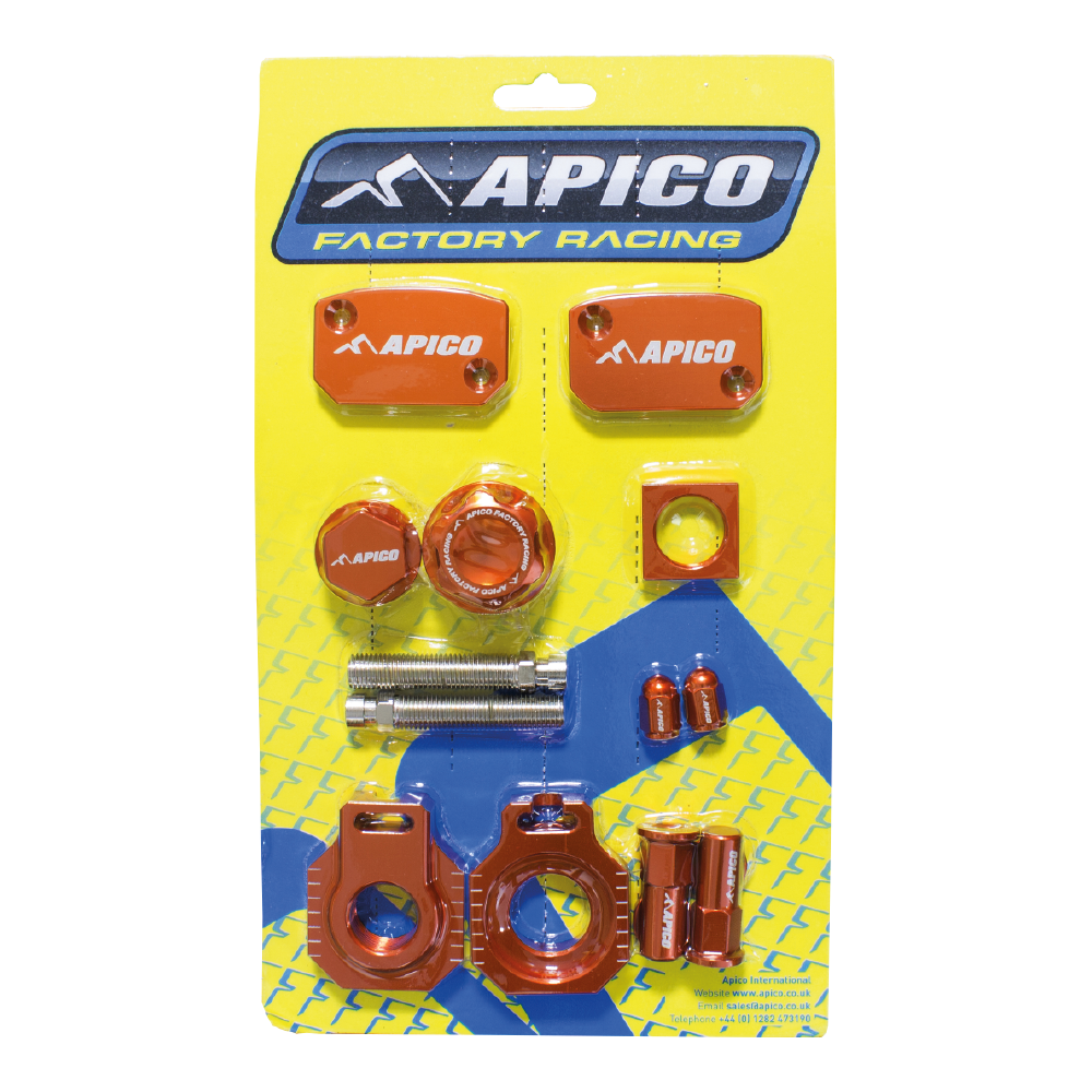 Apico Factory Bling Pack Pack KTM/HQV/GAS EXC-TPI 150-300 14-23, EXC-F250-500 14-23, TE/FE250-501 14-16 OR