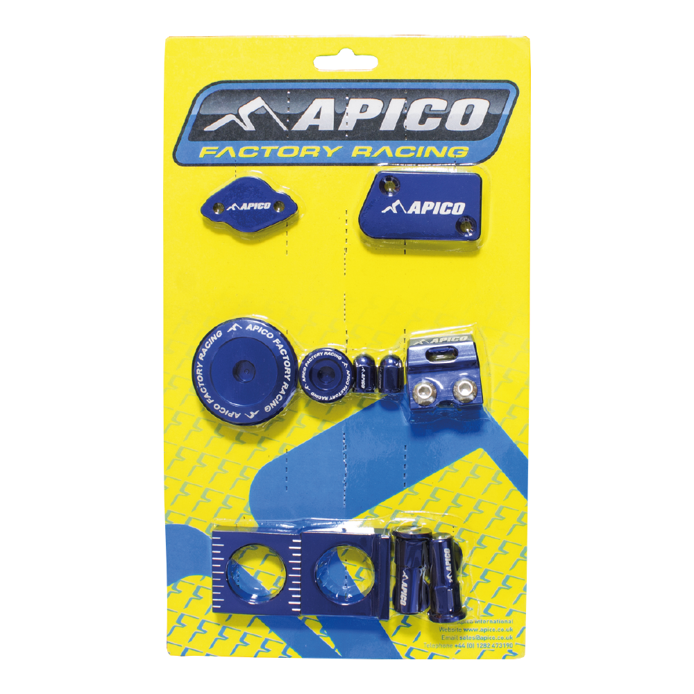 Apico Factory Bling Pack Pack YAMAHA YZ250F 14-23, YZ450F 14-22 Blue
