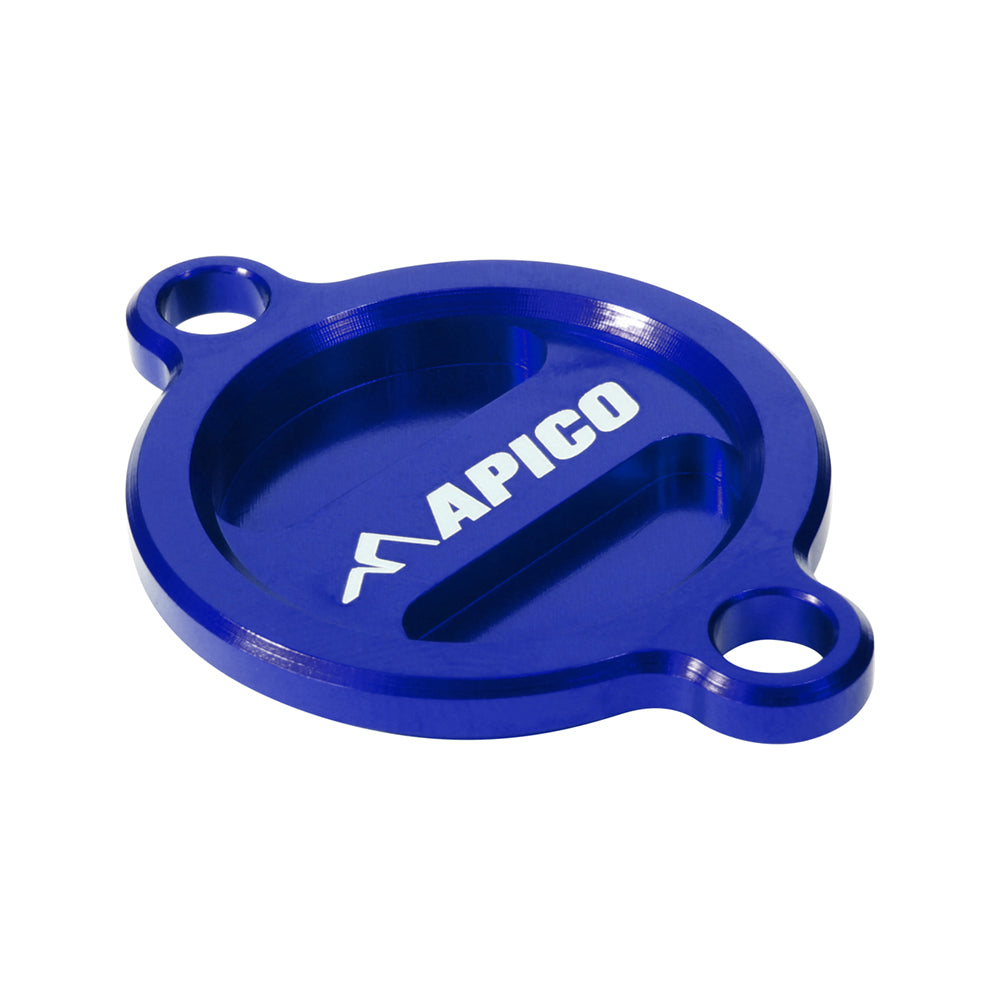 Apico Oil Filter Cover KTM/HUSKY/GAS SX-F250 13-23, SX-F350 11-23, SX-F450 16-23, EXC-F250 14-23 Blue