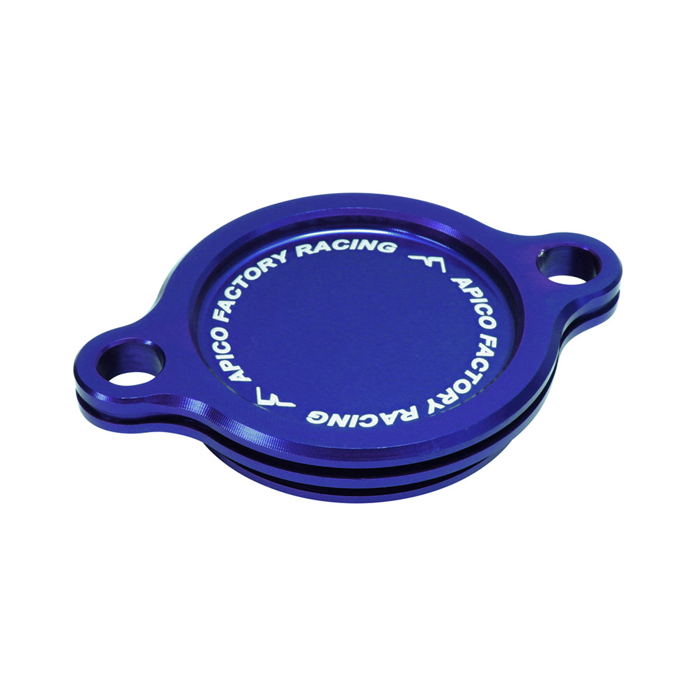 Apico Oil Filter Cover KAWASAKI/SUZUKI KX250F 05-23, KX250XC 21-23, RM-Z250 05-06 Blue