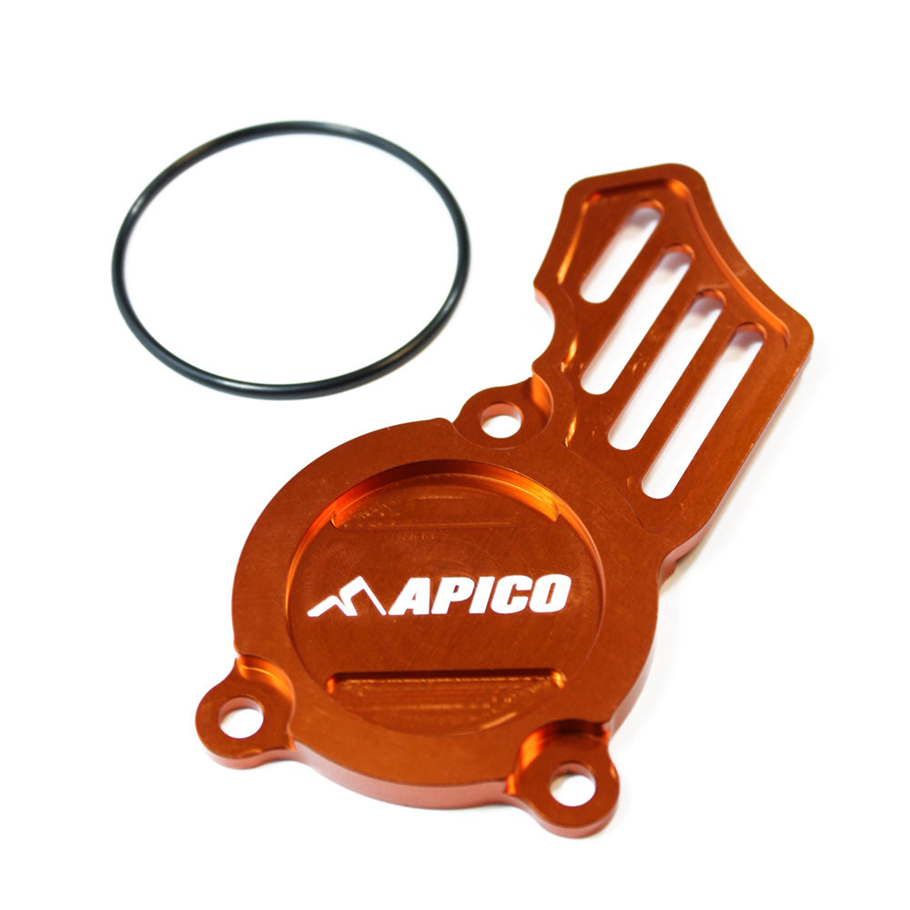 Apico Oil Pump Cover KTM/HQV/GAS SX-F/FC250-350 16-23, EXC-F/FE250-350 17-23, MC/EC-F250-350 21-23 Orange
