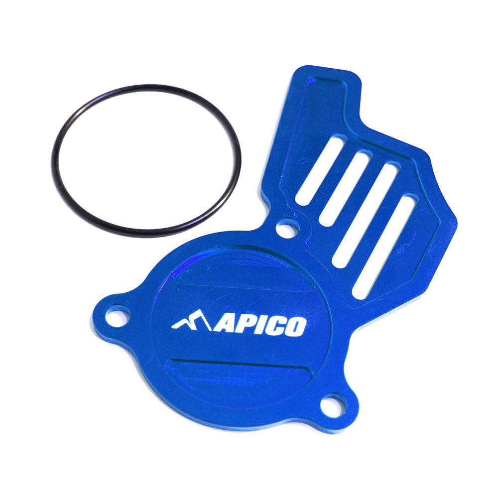 Apico Oil Pump Cover KTM/HQV/GAS SX-F/FC450 16-22, EXC-F/FE450-501 17-23, MC/EX-F450 21-23 Blue