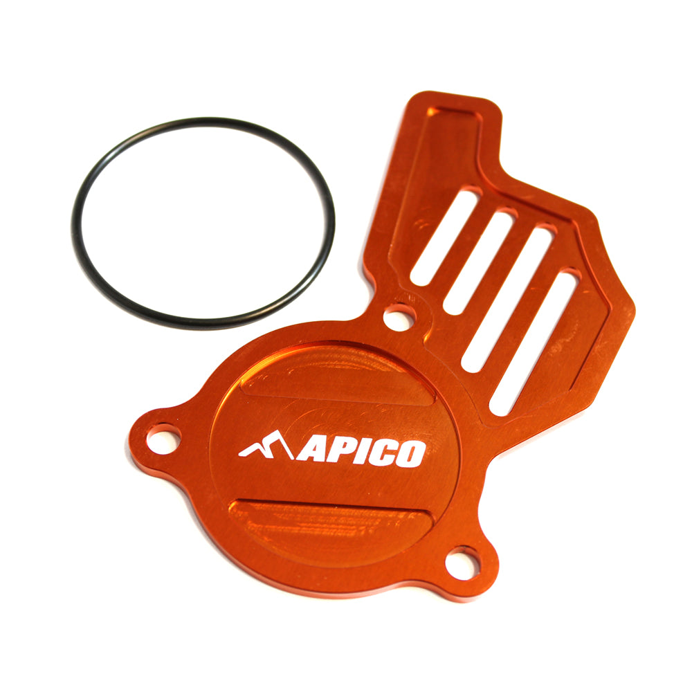 Apico Oil Pump Cover KTM/HQV/GAS SX-F/FC450 16-22, EXC-F/FE450-501 17-23, MC/EX-F450 21-23 Orange