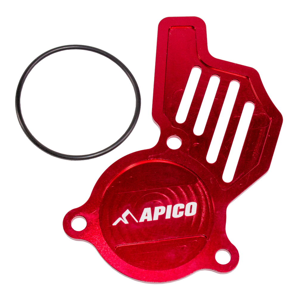 Apico Oil Pump Cover KTM/HQV/GAS SX-F/FC450 16-22, EXC-F/FE450-501 17-23, MC/EX-F450 21-23 Red