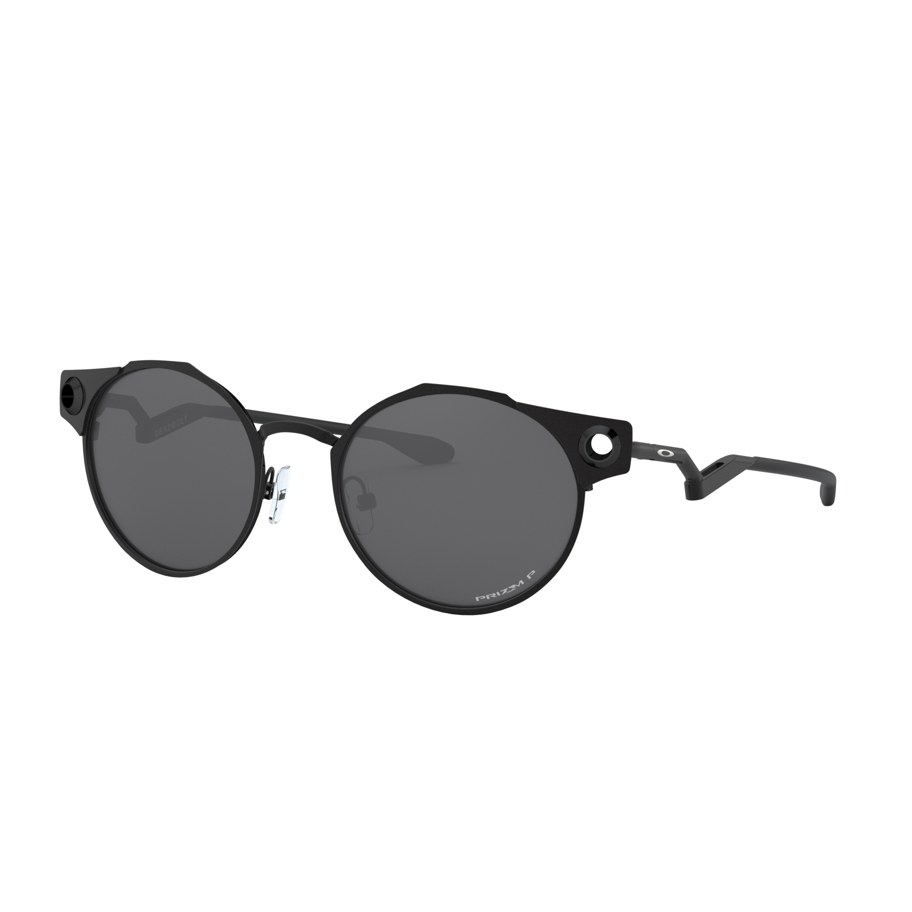Oakley Deadbolt Sunglasses Adult (Satin Black) Prizm Black Polarized Lens
