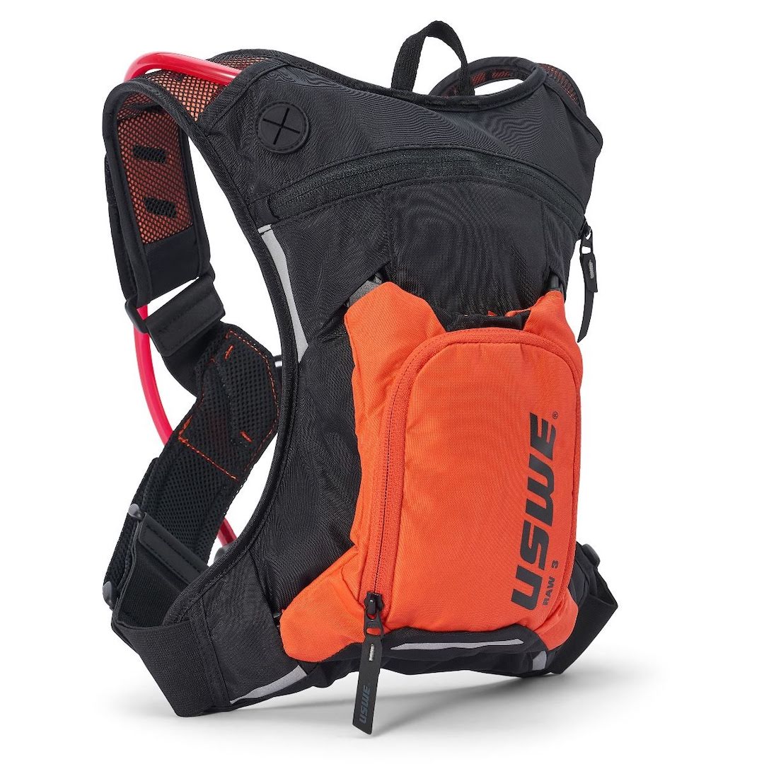 USWE RAW 3 Hydration Backpack Orange – With 2 Litre Bladder
