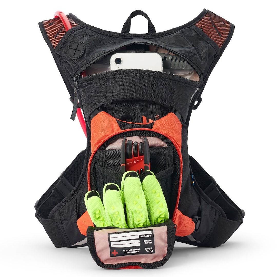 USWE RAW 3 Hydration Backpack Orange – With 2 Litre Bladder