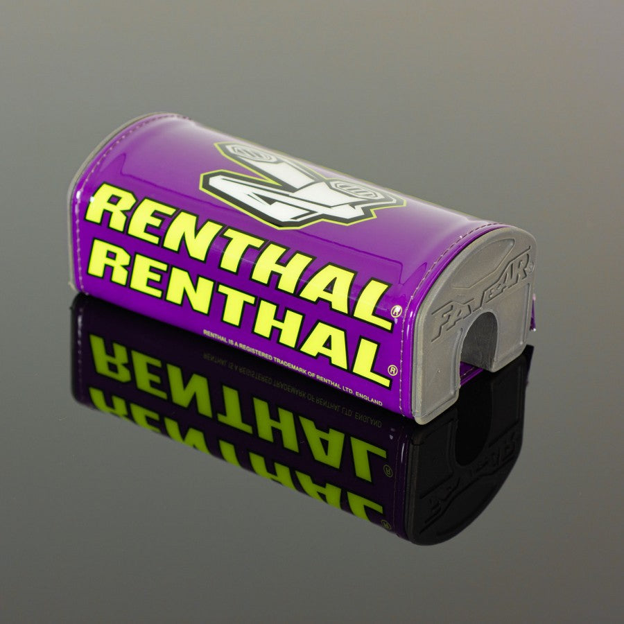 Renthal Fat Bar Pad Retro Purple/Yellow