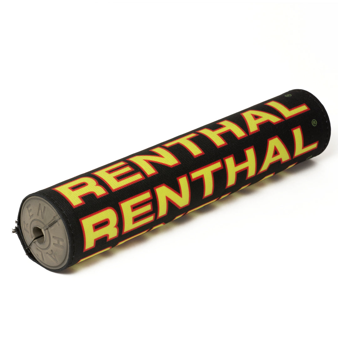 Renthal Vintage Cloth SX Bar Pad - Black/Red/Yellow