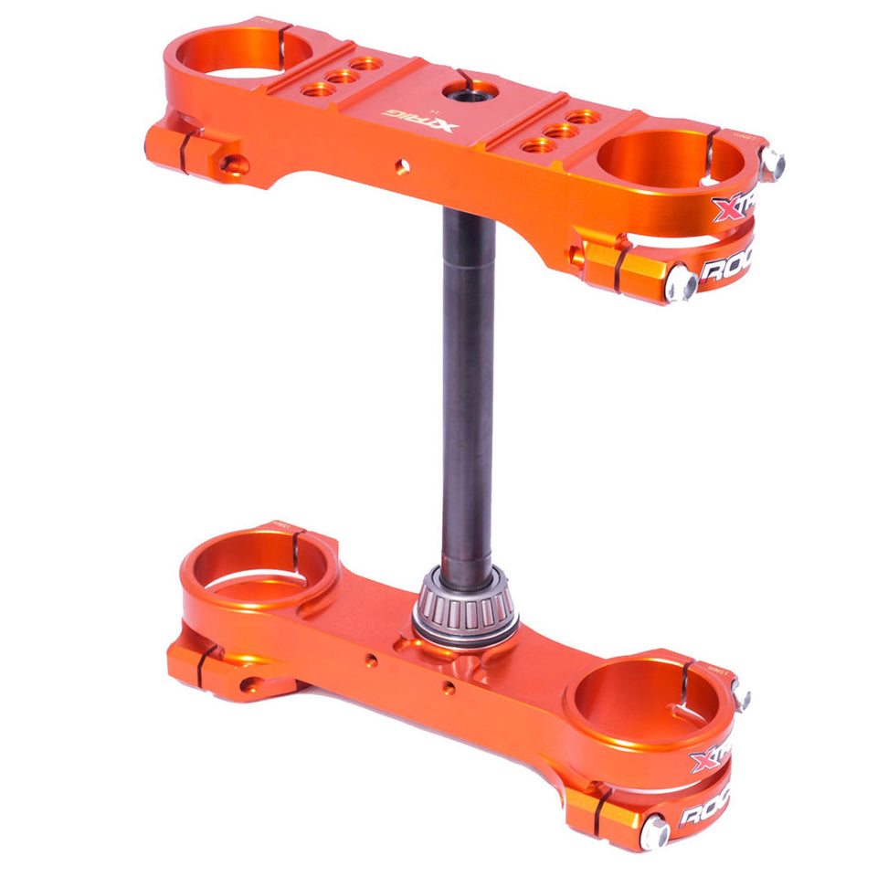 Xtrig Rocs Tech Triple Clamps Orange KTM SX50 21-22 Husq TC50 21-22 Gas Gas MC50 21-22 (Mini Models) (OS 22mm)