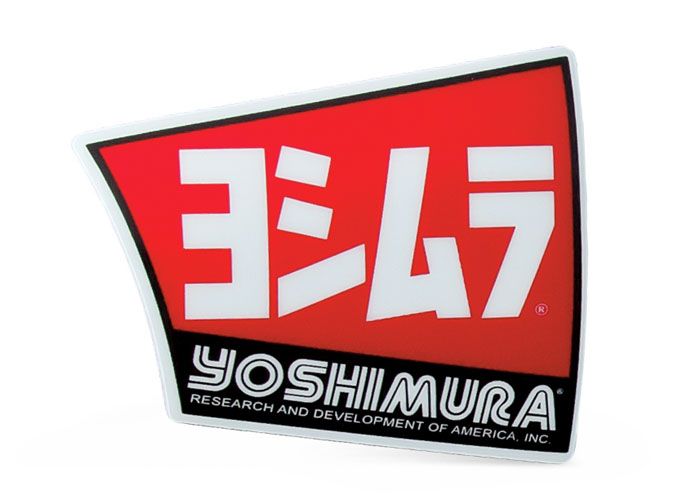 Yoshimura Replacement RS-4 Exhaust Logo (Sticker Self Adhesive)