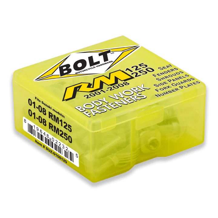 Bolt Plastic Fastener Kit SUZUKI RM125-250 01-08
