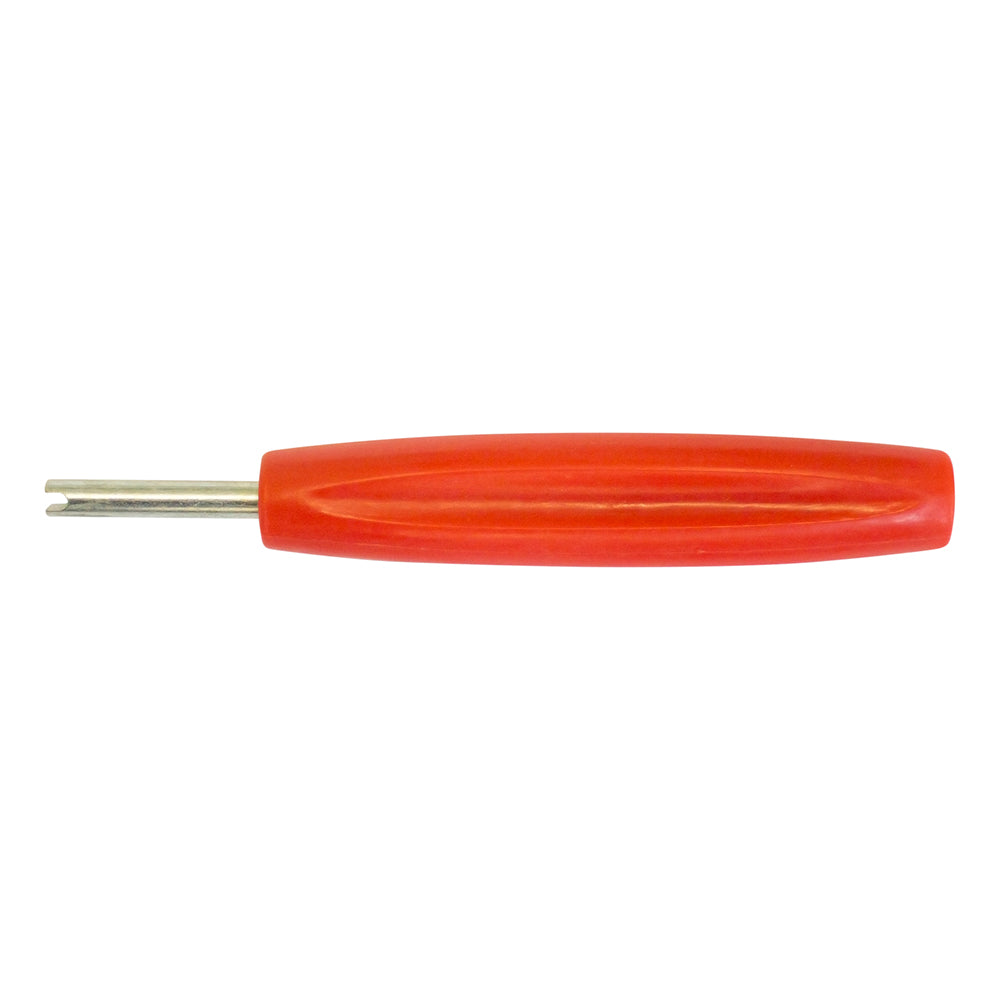 Apico Tyre Valve Key Tool Screwdriver Type Short Red