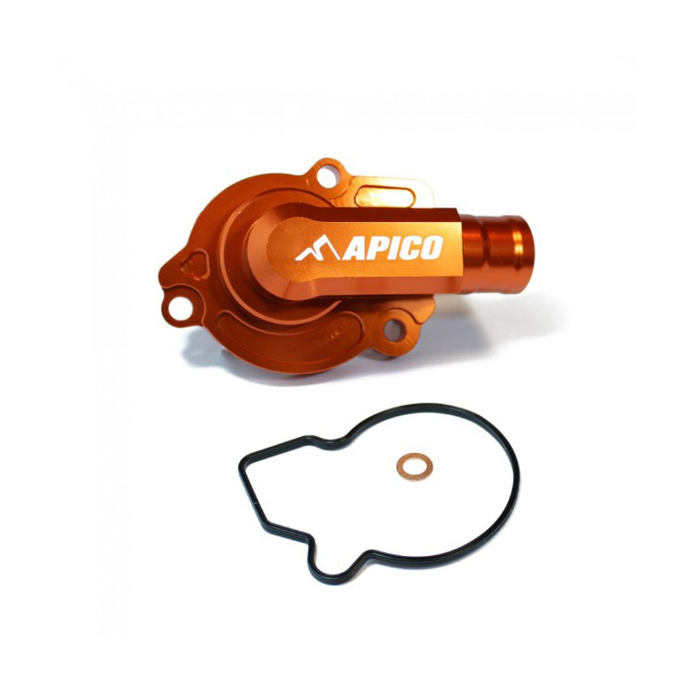 Apico Water Pump Cover KTM/HUSKY/GAS SX/TC125-150 16-22, EXC/TE/TX125-150 17-23, MC125 21-23 Orange