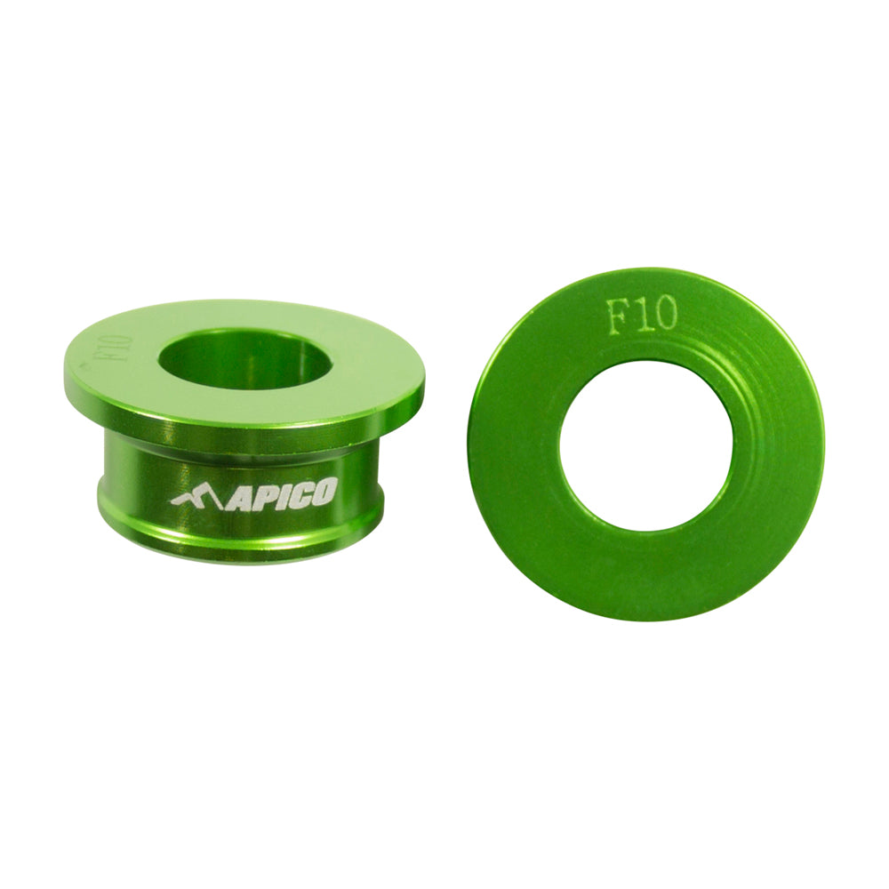 Apico Wheel Spacer Front KAWASAKI KX85 01-23 Green