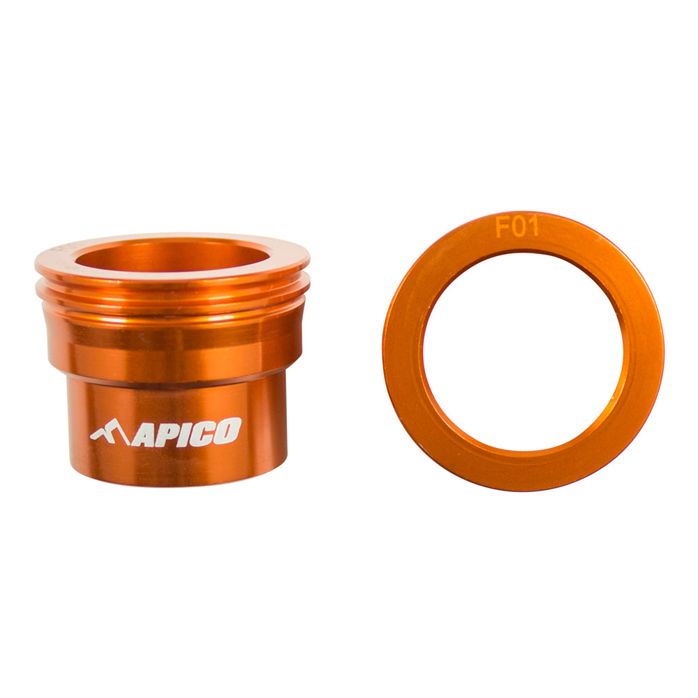 Apico Wheel Spacer Front KTM SX/SX-F 125-450 03-14, EXC/EXC-F 125-500 03-15, Orange