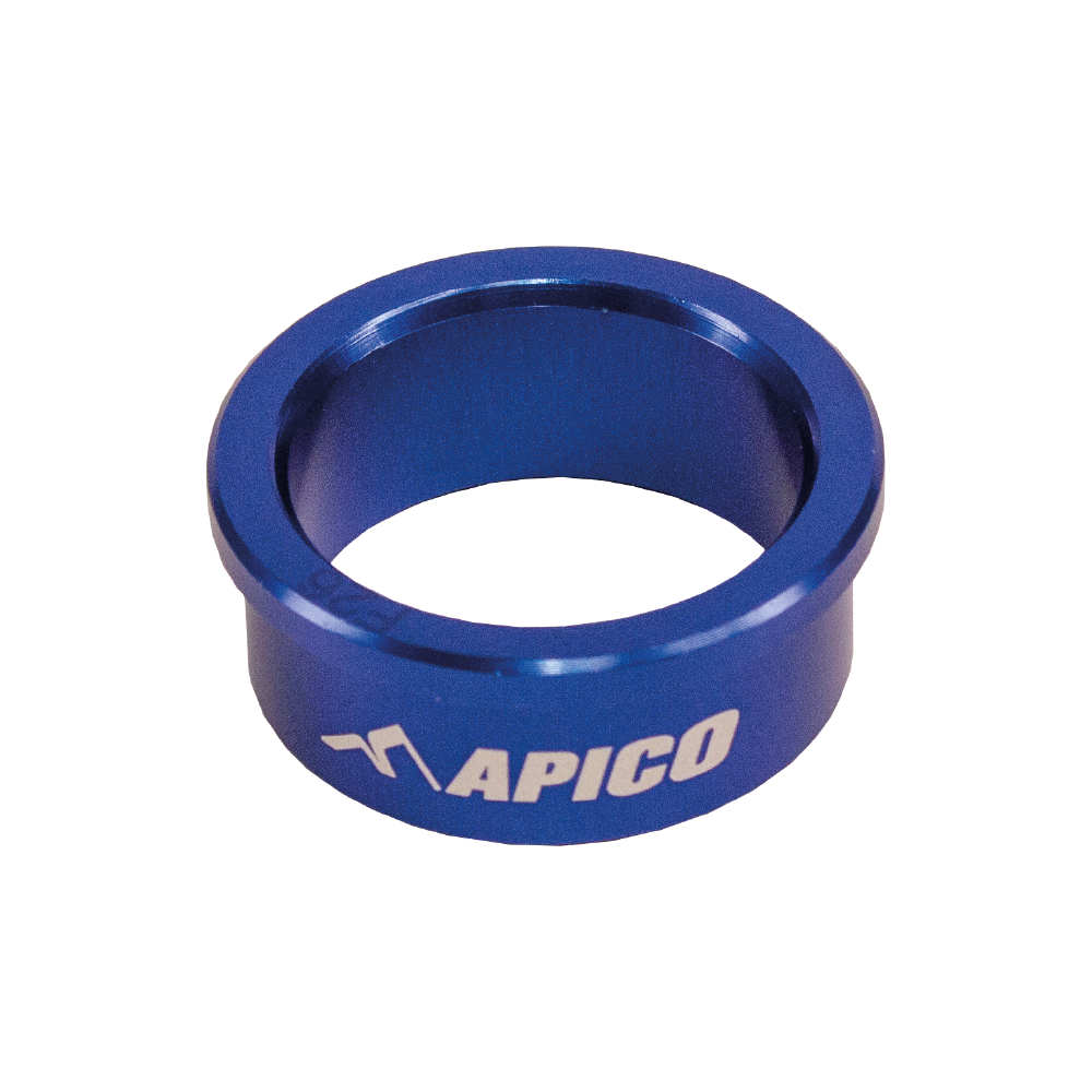 Apico Wheel Spacer Front TM EN/MX125-300 12-20, EN/MX250FI-530FI Blue (Single)