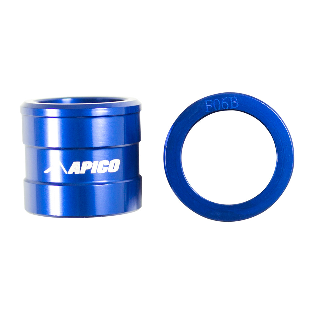 Apico Wheel Spacer Front YAMAHA YZ125/250 02-07, YZ250F 02-06, YZ450F 03-06 Blue