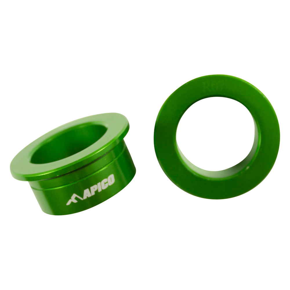 Apico Wheel Spacer Rear KAWASAKI KX125/250 03-08, KX250F/450F 04-23, KX250XC/450XC 21-23 Green