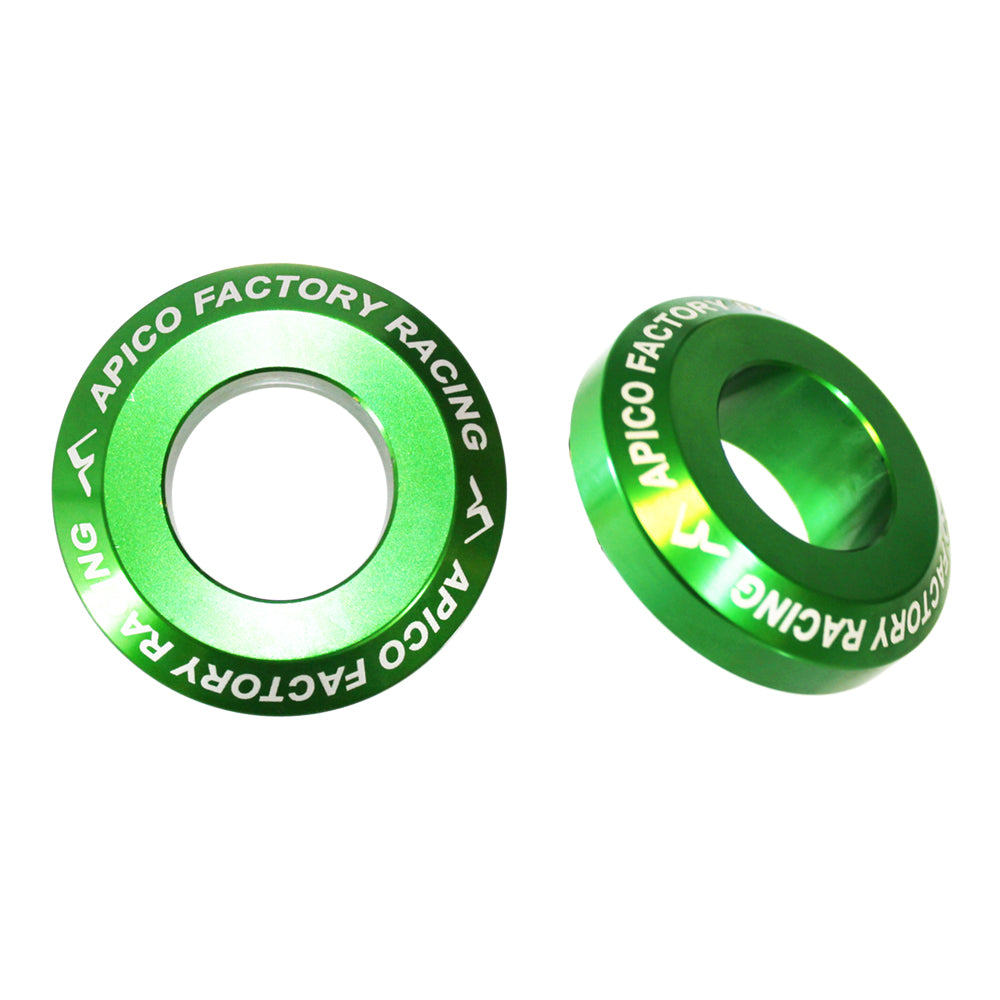 Apico Wheel Spacer Rear PRO KAWASAKI KX125/250 03-08, KX250F/450F 04-23, KX250XC/450XC 21-23 Green