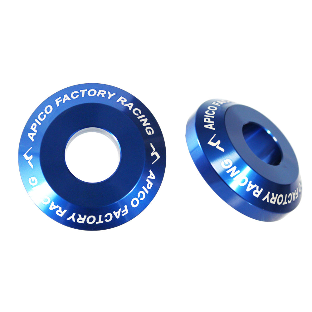 Apico Wheel Spacer Rear PRO YAM YZ125-250 03-23, YZ250F/450F 03-08, WR250F/450F 06-23, YZ250FX/450FX 15-23 Blue