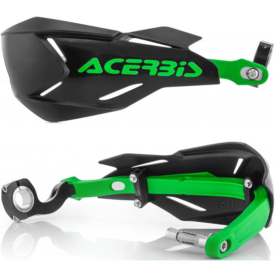 Acerbis X-Factory Handguards Complete with fitting kit Black/Green