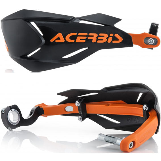 Acerbis X-Factory Handguards Complete with fitting kit Black/Orange