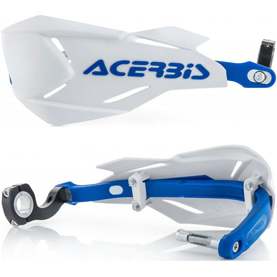 Acerbis X-Factory Handguards Complete with fitting kit White/Blue