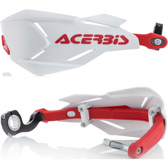 Acerbis X-Factory Handguards Complete with fitting kit White/Red
