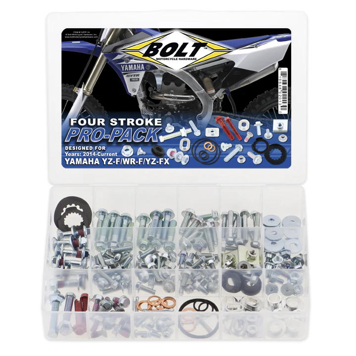 Bolt PRO Pack Fastener Kit YAMAHA YZ250F/450F 14-22, YZ250FX/450FX 15-22, WR250F/450F 16-22