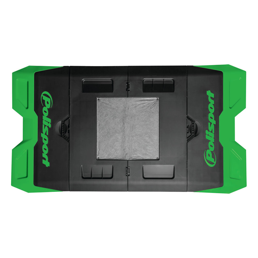 Polisport Moto Pad Bike Mat Foldable Black/Green
