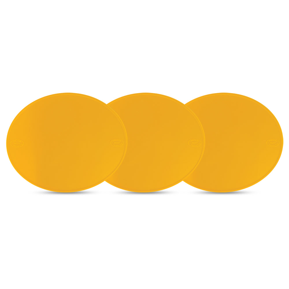 Polisport Preston Petty MOTOCROSS NUMBER PLATE DARK YELLOW - 3 PACK