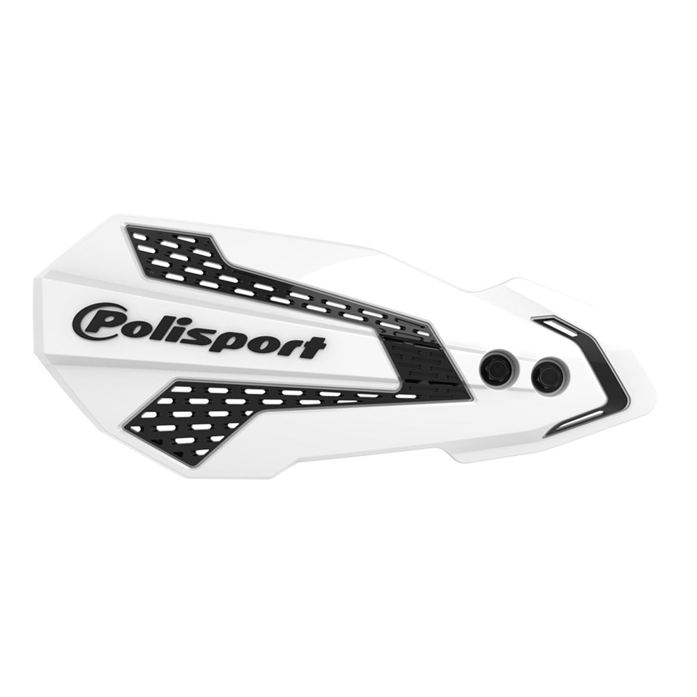 Polisport MX Flow Hand Guards KTM/HQV/GAS SX/EXC/TC/FC 14-26, TE/FE 14-21+25-26, MC/MC-F 21-23 White/Black