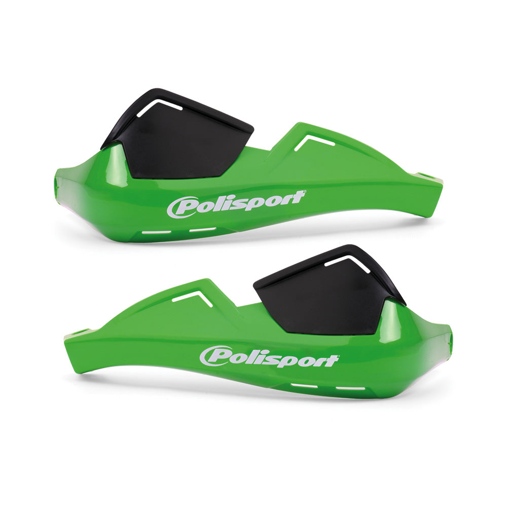 Polisport Evolution Integral Hand Guards with Fitting Kit Green